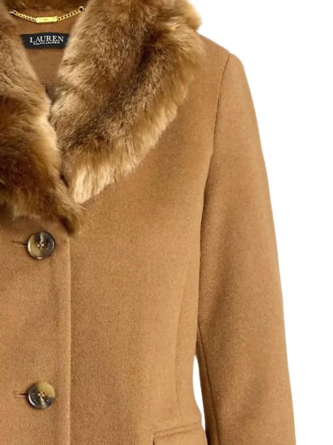 Lauren Ralph Lauren shawl-collar button coat - Brown - zdjęcie produktu nr 2