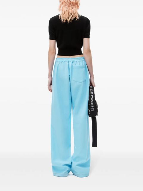 Alexander Wang logo-embossed knitted T-shirt - Black