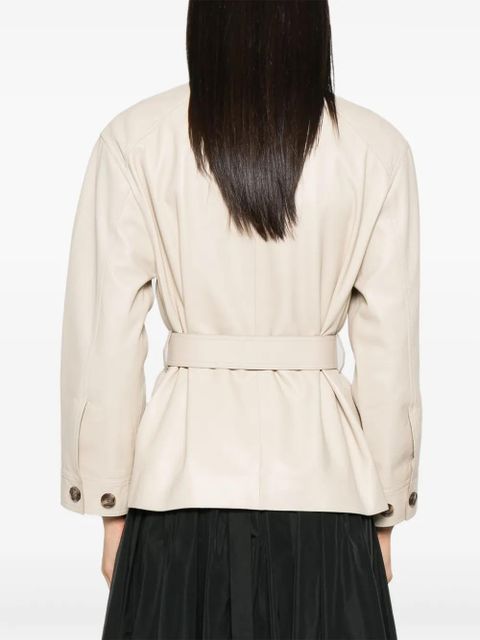 Yves Salomon leather jacket - Neutrals