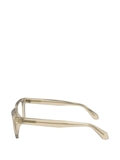 Ferragamo square full rim eyeglasses - Neutrals