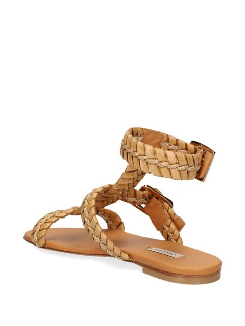 Casadei braided-strap flat sandals - Neutrals