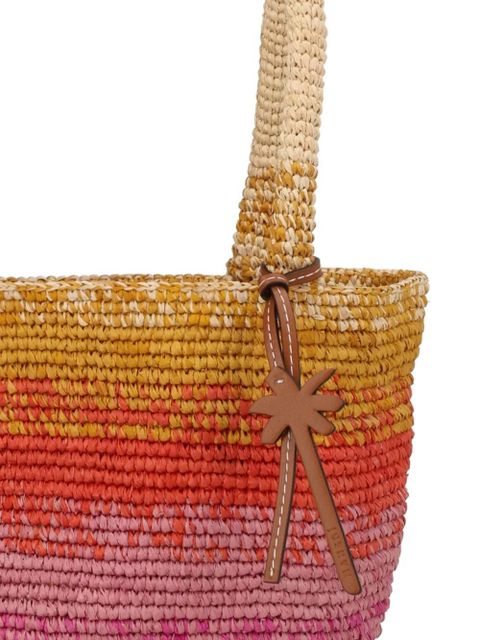 Manebi medium Panier gradient raffia shoulder bag - Pink - zdjęcie produktu nr 2