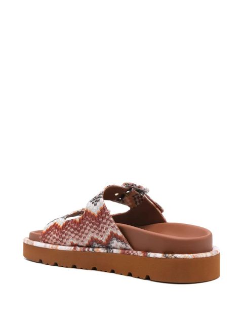 Missoni zigzag-woven sandals - Neutrals