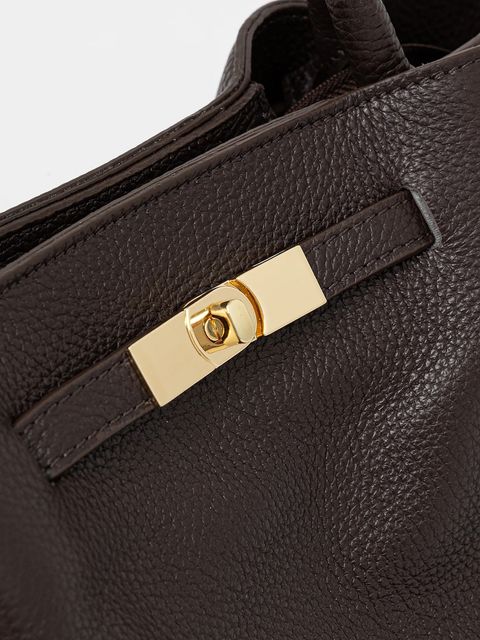 Answear.LAB torebka skórzana kolor czarny