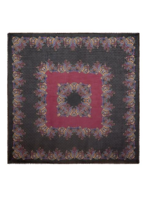 ETRO floral paisley cashmere shawl - Black - zdjęcie produktu nr 1