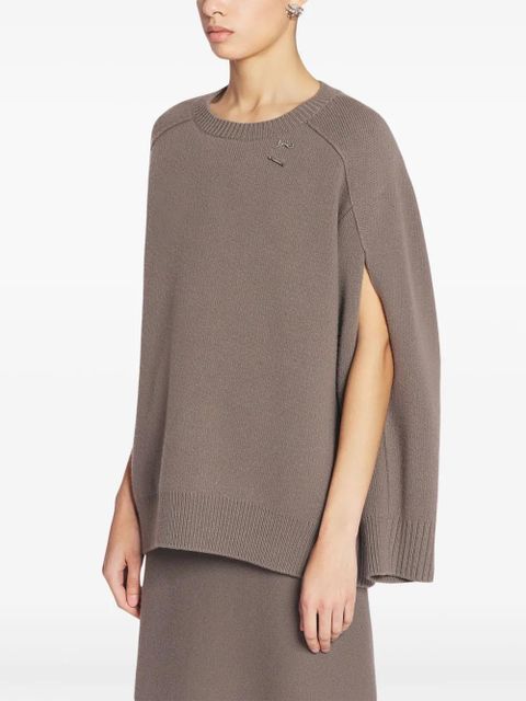 Lanvin wool-cashmere oversize jumper - Brown - zdjęcie produktu nr 2