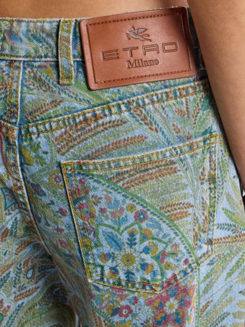 ETRO paisley-motif jeans - Blue
