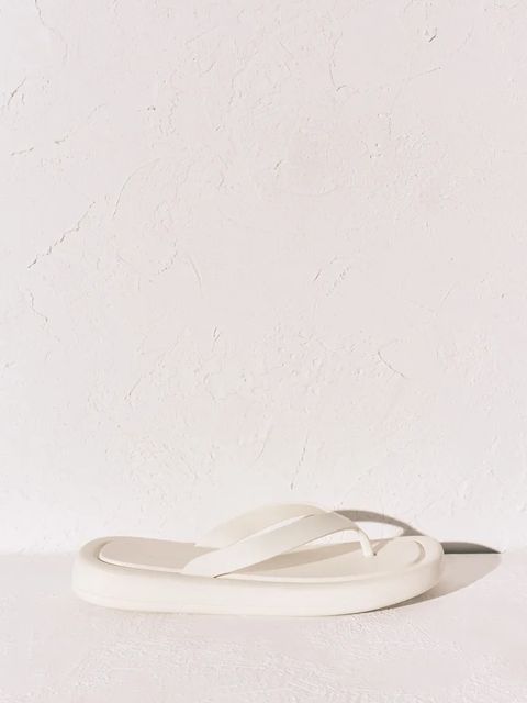 women'secret japonki na płaskim obcasie damskie SI FLIP FLOP CREAM - zdjęcie produktu nr 2