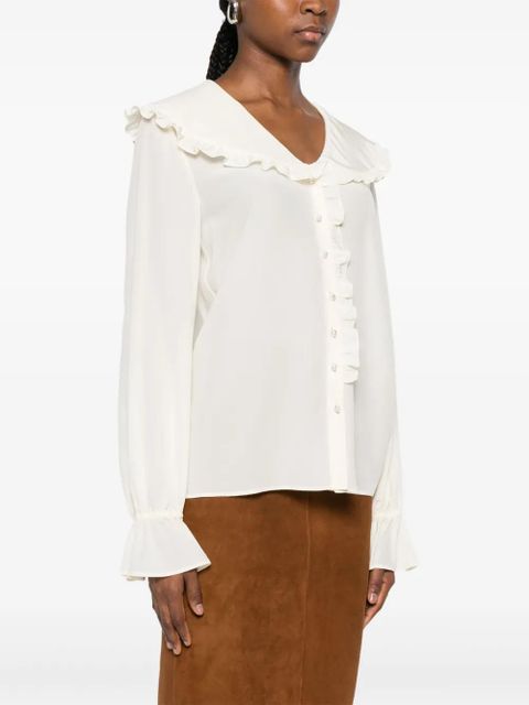 Chloé ruffled-collar blouse - Neutrals