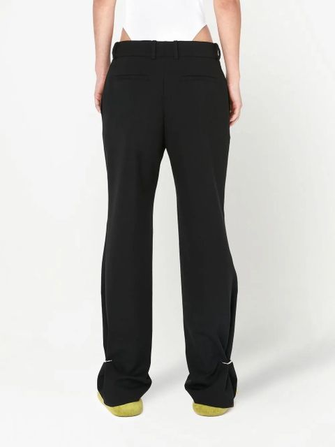 JW Anderson ring detail slim-leg trousers - Black