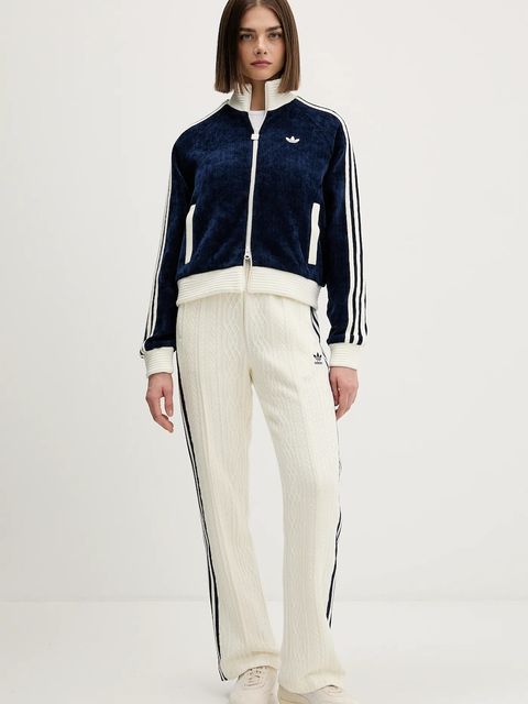 adidas Originals bluza Velour damska kolor granatowy z aplikacją KS7779 - zdjęcie produktu nr 2