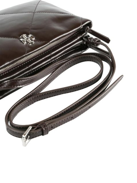 Tory Burch diamond quilted cross body bag - Brown