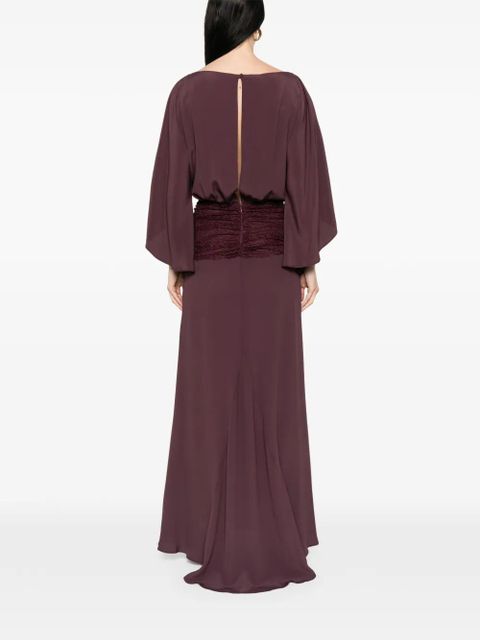 PINKO gathered maxi dress