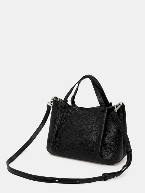 Marc O'Polo torebka skórzana kolor czarny 5000009283