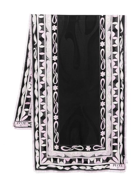 PUCCI patterned scarf - Black