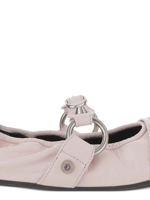 Balenciaga City ring buckle ballet flats - Pink
