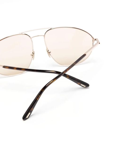 TOM FORD Eyewear Ken pilot-frame sunglasses - Gold