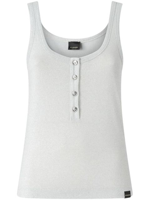 PINKO metallic tank top - Grey - zdjęcie produktu nr 1