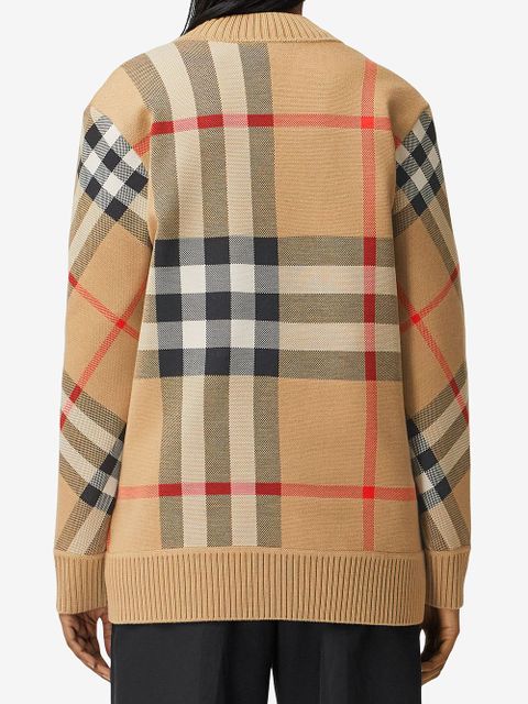 Burberry Vintage Check V-neck cardigan - Brown