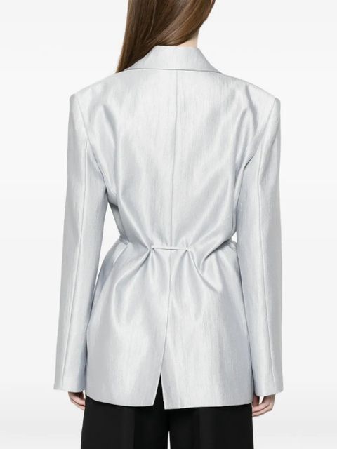 Eleh tie-belt blazer - Blue