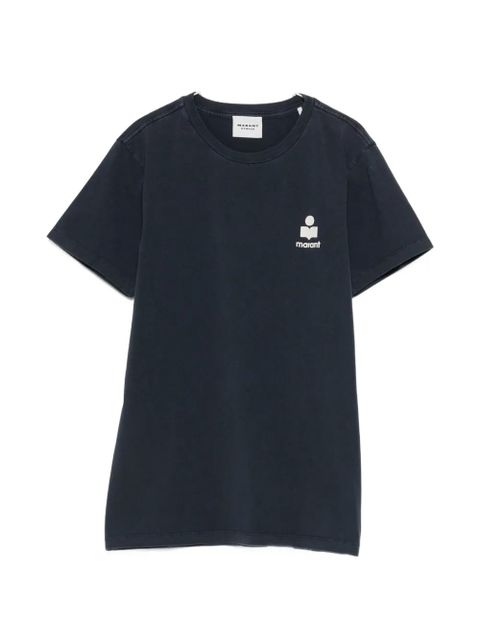 MARANT ÉTOILE Aby logo-embroidered T-shirt - Blue - zdjęcie produktu nr 1
