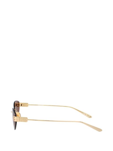 Balenciaga Eyewear oval-frame sunglasses - Gold - zdjęcie produktu nr 2