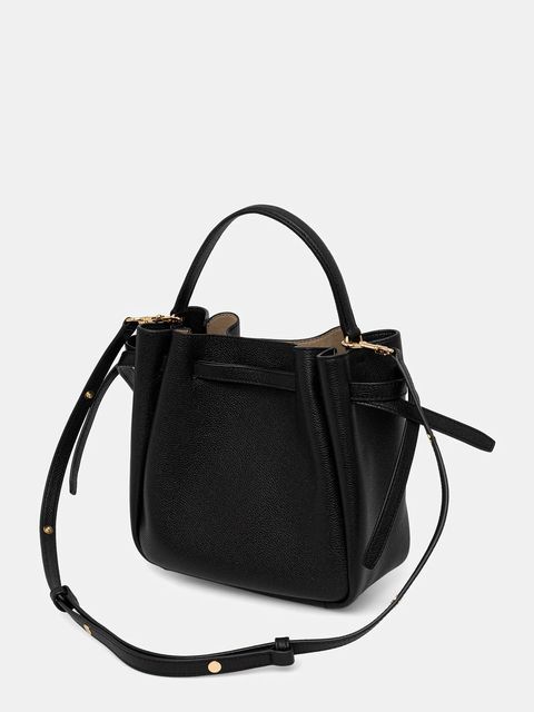 Tory Burch torebka skórzana Romy kolor czarny 166982-001