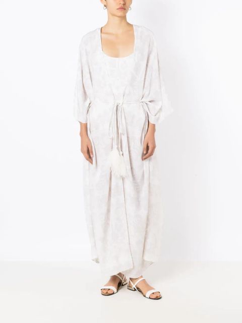 Valentino Garavani geometric-print beach cover-up - Neutrals - zdjęcie produktu nr 2