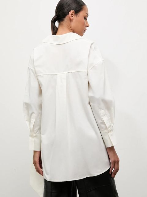 Answear.LAB koszula bawełniana damska kolor beżowy relaxed z kołnierzykiem klasycznym