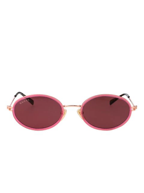 Gucci Eyewear oval-frame sunglasses - Pink