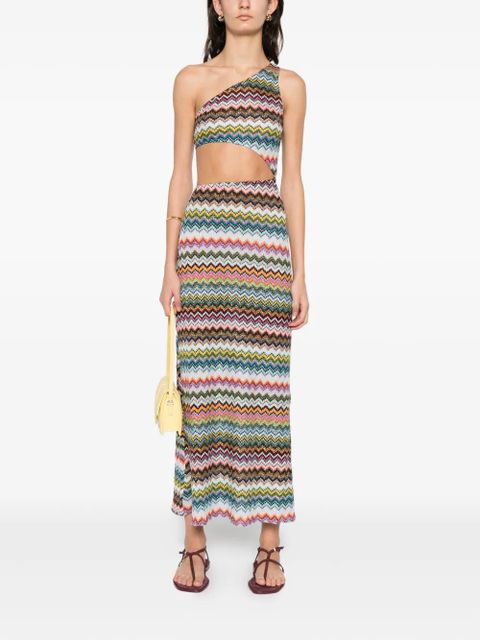 Missoni one-shoulder midi dress - Pink - zdjęcie produktu nr 2
