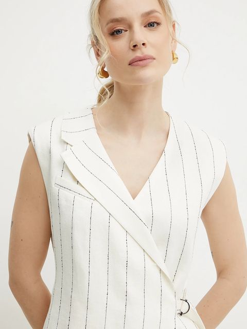 BOSS sukienka lniana