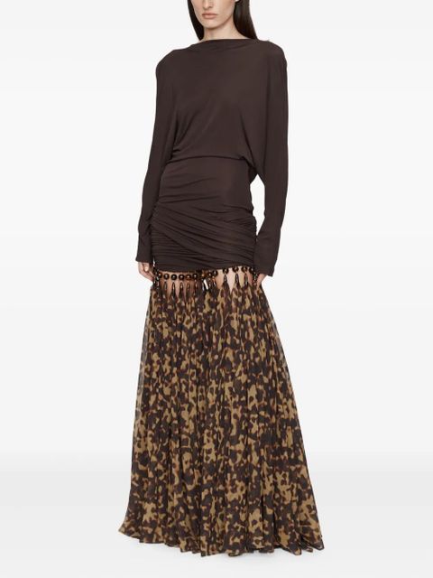 Christopher Esber droplet jersey gown - Brown - zdjęcie produktu nr 2