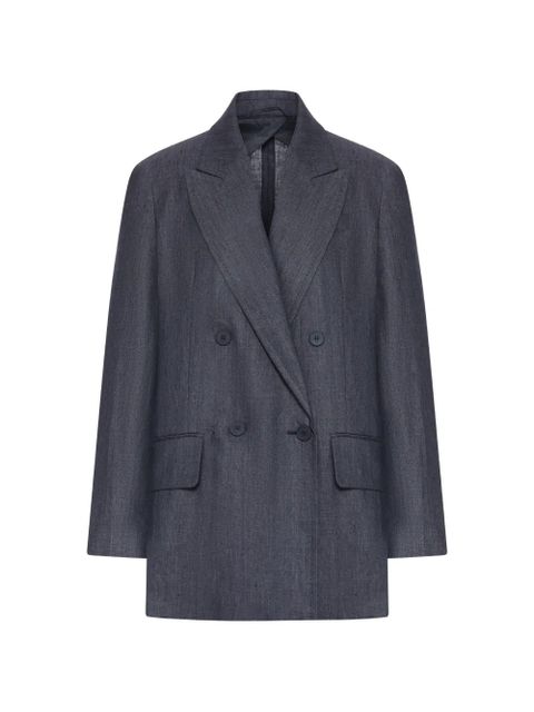 Max Mara double-breasted blazer - Grey - zdjęcie produktu nr 1