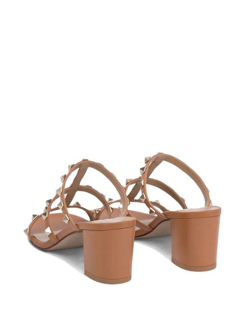 Valentino Garavani 60mm Rockstud sandals - Brown