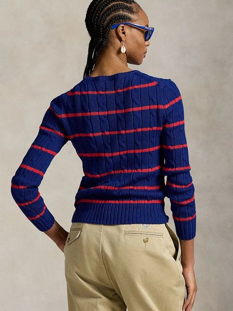 Polo Ralph Lauren sweter bawełniany damski kolor niebieski lekki 211972119