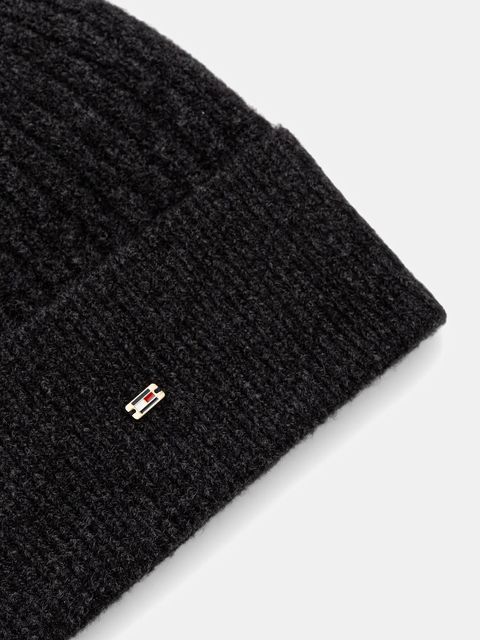 Tommy Hilfiger czapka kolor czarny AW0AW17776 - zdjęcie produktu nr 2