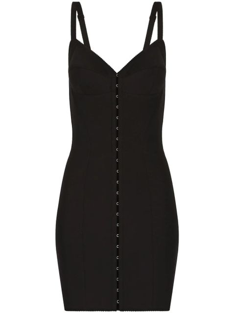 Dolce & Gabbana V-neck minidress - Black - zdjęcie produktu nr 1