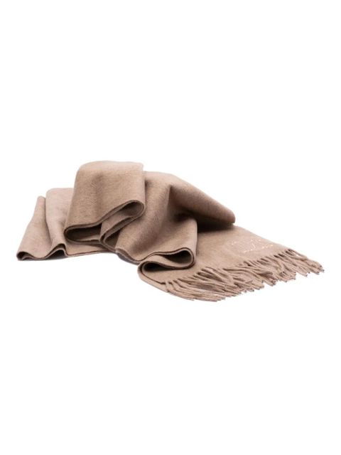 Max Mara fringed cashmere stole - Neutrals