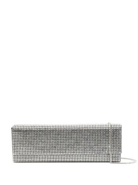 Amina Muaddi Paloma crystal-embellished clutch bag - Black - zdjęcie produktu nr 1