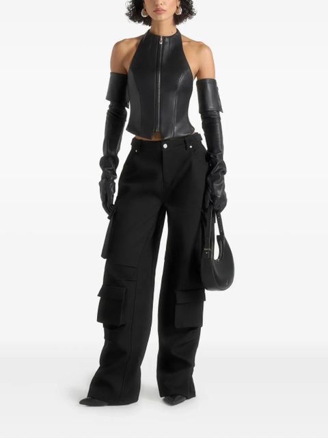 Manière De Voir Emilie flap-pocket trousers - Black - zdjęcie produktu nr 2