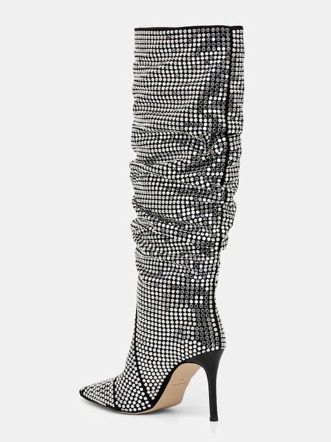 MICHAEL Michael Kors kozaki Dawn damskie kolor srebrny na szpilce 40F5DWHB7S.001 - zdjęcie produktu nr 2