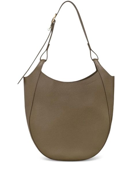 Longchamp Le Foulonné Hobo L leather shoulder bag - Green - zdjęcie produktu nr 1