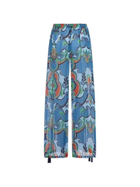 ETRO floral-print trousers - Blue - zdjęcie produktu nr 2