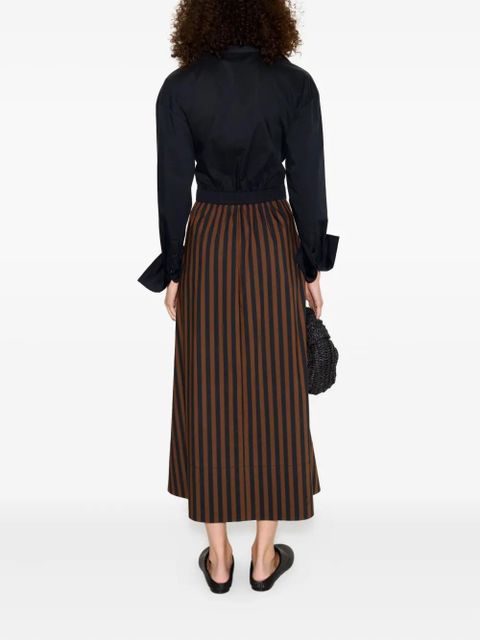 Simon Miller Inna striped poplin maxi dress - Black