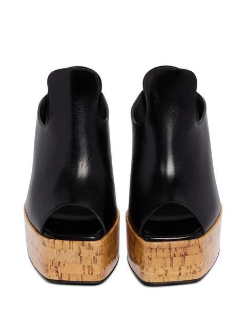 The Attico Irmelin platform sandals - Black