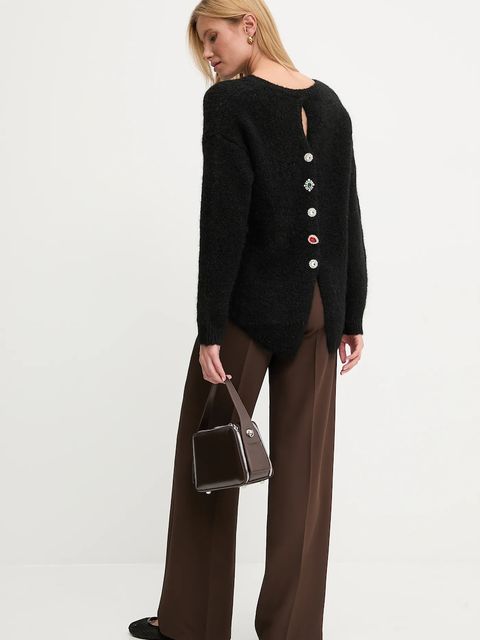 Answear.LAB sweter z wełną damski kolor czarny - zdjęcie produktu nr 1