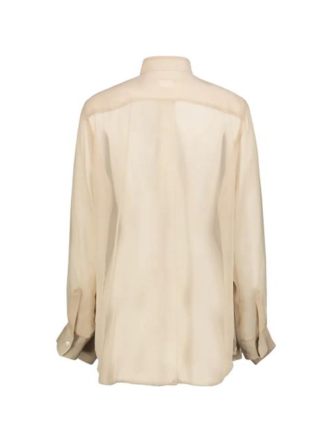 Comme Des Garçons sheer panelled shirt - Neutrals - zdjęcie produktu nr 2