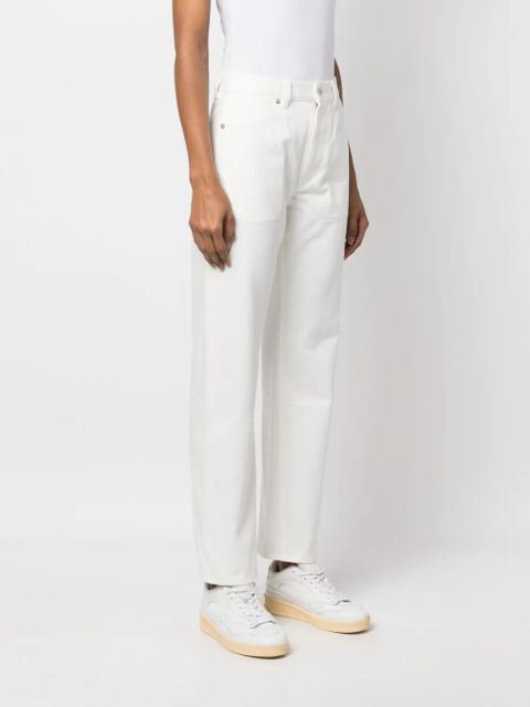Jil Sander straight-leg cotton trousers - White