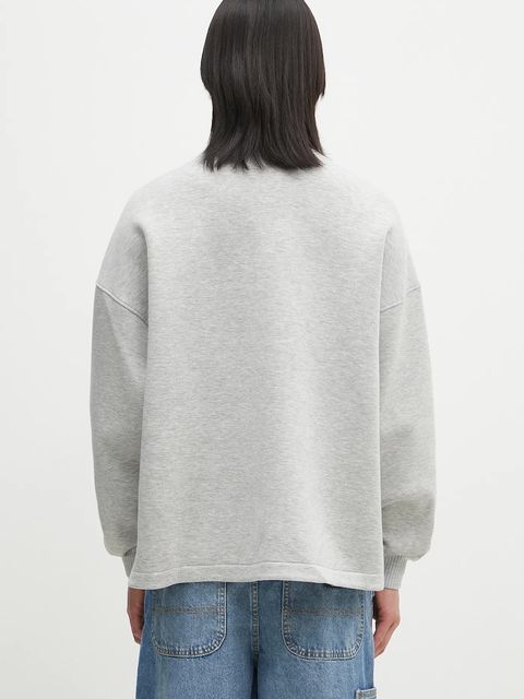 Fiorucci bluza Neoprene Embroidered Neck Relaxed Fit kolor szary melanżowa U02SPSCR188NE01GY01